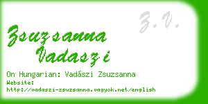 zsuzsanna vadaszi business card
