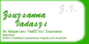 zsuzsanna vadaszi business card